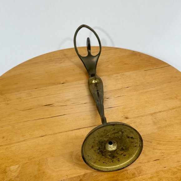 Vintage 1970s-80s Brass Ballerina Sculpture Mid-Century Modern w/ Vintage Patina - Picture 7 of 12